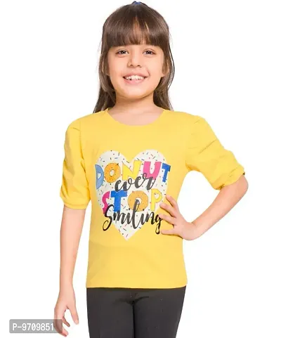 Little Funky Girls Pure Cotton Half sleeve Trendy T-shirt-thumb0