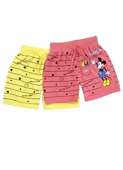 Little Funky 100% Pure Unisex Kids Boys and Girls Casual Regular fit Shorts