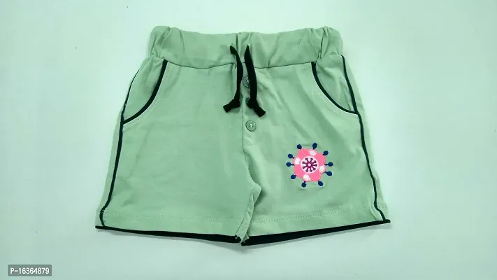 Cotton Casual Trendy Embroidered Kids Shorts for Girls-thumb4