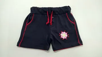 Cotton Casual Trendy Embroidered Kids Shorts for Girls-thumb4