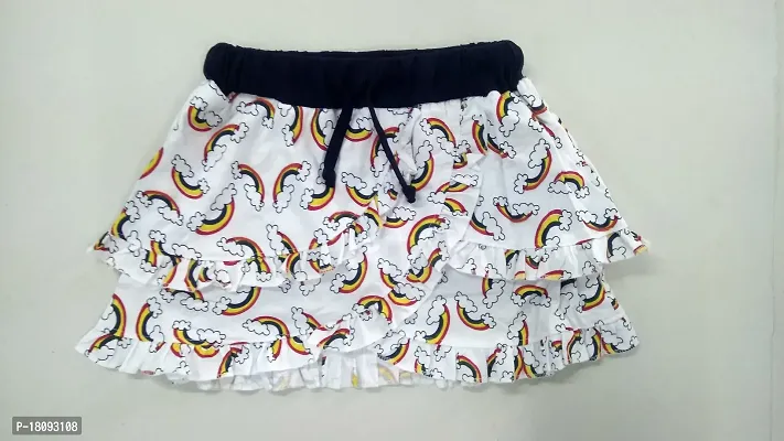 Multicolor Cotton Skirt for Girls-thumb5