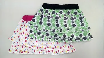 Multicolor Cotton Skirt for Girls-thumb1