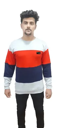 blended Colorblocked casual sweaters for Mens