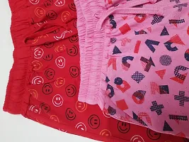 Pure cotton all over printed Regular fit Casual Shorts for Girls - Pack of 2 pcs-thumb3