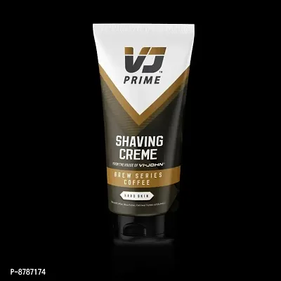 VJ Prime Shaving Creme Brew Series Coffee | Coffee Shaving Cream for Men | Rich in anti-oxidants | 2x foaming shaving cream | Enriched with Vitamin E | Refreshing Skin | Prevent UV Damage | 100 gms