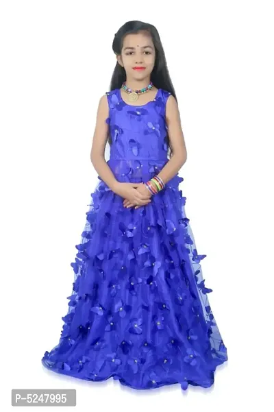 Kids Girl Net Embroidered Dress