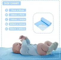Radiant Fashion World Anti-Piling Fleece Extra Absorbent Quick Dry Sheet for Baby, Baby Bed Protector, Waterproof Baby Sheet, Small Size 50x70cm-thumb3
