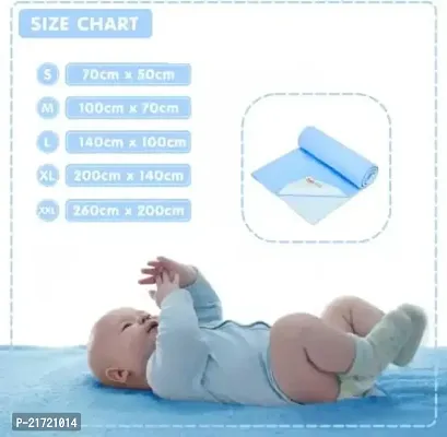 Radiant Fashion World Anti-Piling Fleece Extra Absorbent Quick Dry Sheet for Baby, Baby Bed Protector, Waterproof Baby Sheet, Small Size 50x70cm-thumb4