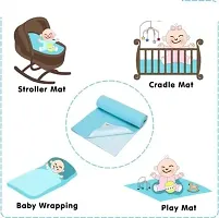 Radiant Fashion World Anti-Piling Fleece Extra Absorbent Quick Dry Sheet for Baby, Baby Bed Protector, Waterproof Baby Sheet, Small Size 50x70cm-thumb1