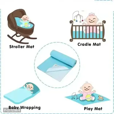 Radiant Fashion World Anti-Piling Fleece Extra Absorbent Quick Dry Sheet for Baby, Baby Bed Protector, Waterproof Baby Sheet, Small Size 50x70cm-thumb2