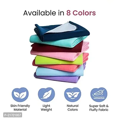 Radiant Ent Baby Dry Sheet for New Born Waterproof Bedsheet, 3 Small Size Pack (Navy Blue + Salmon Rose + Sea Green)-thumb4