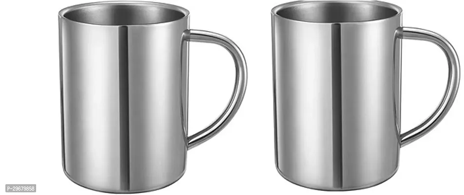 Stainless Steel Double Wall Coffee Mug pack of 2