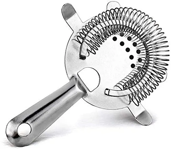 NJ Heathrow Strainer, Stainless Steel Bar Strainer, Cocktail Strainer, Bartender Tool: 1 Pc.