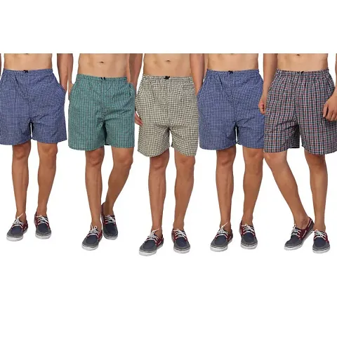 RAGINI Men's Shorts Boxers, Pack of 5 (Medium, Multicolour)