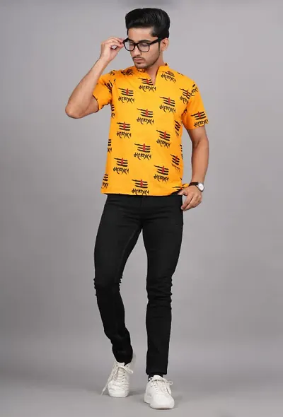 Premium Quality Printed Half Sleeve Shirt For Men