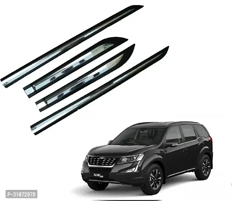 SureStrive Half Chrome Side Beading Moulding for Mahindra Xuv500 All Model Black Set of 4