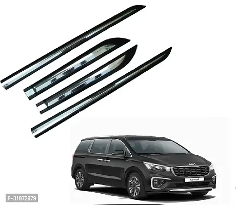 SureStrive Half Chrome Side Beading Moulding for Kia Carnival All Model Black Set of 4-thumb0