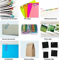 100 Paper Clips Vinyl Coated For Tomorrow 40 Pcs 4 Inch Jumbo Paperclips Colored for Office-thumb2