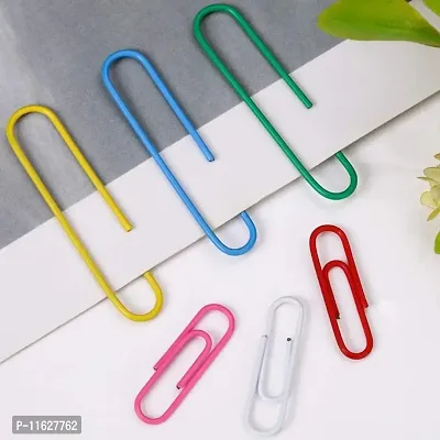 100 Paper Clips Vinyl Coated For Tomorrow 40 Pcs 4 Inch Jumbo Paperclips Colored for Office-thumb3