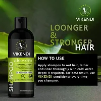 Vikendi Aelovera Shampoo For Hair Growth And Hair Damage Repair With Plant Keratin-Pack Of 2, 100 Ml Each-thumb2