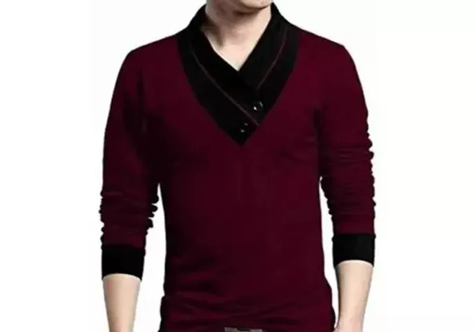 Stylish Solid T-Shirt For Men