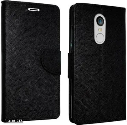 Flip Cover Compatible for Mi Redmi Note 5 Flip Cover Stylish Girls Cover Boys Designer Cover Black-thumb0