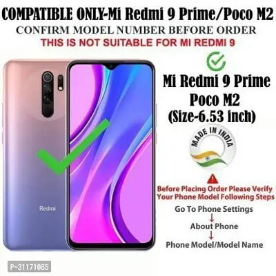 Flip Cover Compatible for Mi Redmi 9 Prime Flip Cover Redmi 9 Prime Back cover POCO M2 Flip Cover Redmi 9 Prime mobile back cover Xiaomi Redmi 9 Prime Flip Cover Rose Red-thumb2