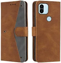 Flip Cover Compatible for Mi Redmi A1 Plus Flip Cover Redmi A1 Plus Back cover Mi Redmi A2 Plus/ Flip Cover Redmi A1 Plus mobile back cover Xiaomi Redmi A1 Plus Flip Cover Executive Brown, Magnetic Closure-thumb3