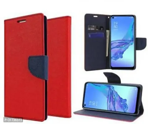 Gladly Flip Cover Compatible for  Oppo A53 Flip Cover Oppo A53 2020 Red-thumb3