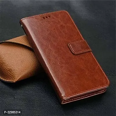 Stylish Artificial Leather Flip Cover for Redmi 10-thumb5