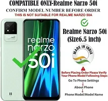 Gladly Flip Cover Compatible for Realme Narzo 50i Back Cover Soft Silicon Tpu Flip Cover Cherry Brown-thumb1