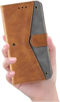 Flip Cover Compatible for Mi Redmi 11A Flip Cover Redmi 11A Back cover Redmi 12C / POCO C55 Flip Cover Redmi 11A mobile back cover Xiaomi Redmi 11A Flip Cover Executive Brown, Magnetic Closure-thumb4