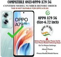 Gladly Flip Cover Compatible for OPPO A79 5G Back Cover Soft Silicon Tpu Flip Cover Magnetic Blue-thumb1