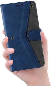 Flip Cover Compatible for Mi Redmi Note 10 Flip Cover Redmi Note 10 Back cover Mi Redmi Note 10s Flip Cover Redmi Note 10 mobile back cover Xiaomi Redmi Note 10 Flip Cover Executive Blue, Magnetic Closure-thumb4