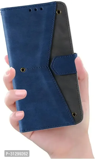 Flip Cover Compatible for Mi Redmi Note 10 Flip Cover Redmi Note 10 Back cover Mi Redmi Note 10s Flip Cover Redmi Note 10 mobile back cover Xiaomi Redmi Note 10 Flip Cover Executive Blue, Magnetic Closure-thumb5