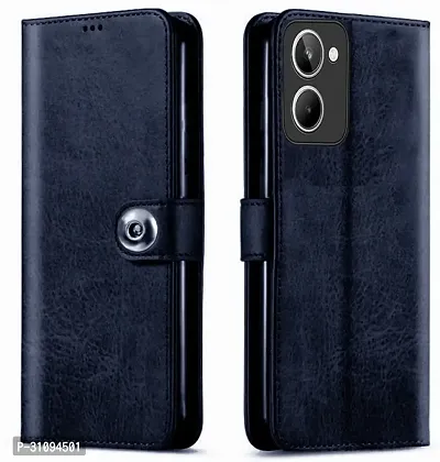 Flip Cover for Realme C61 LT6 Blue Back Cover-thumb0