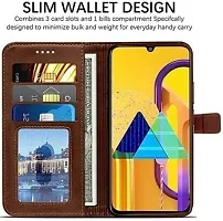 Gladly Flip Cover Compatible for Vivo Y56 5G Back Cover Soft Silicon Tpu Flip Cover Coffee Brown-thumb3