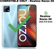 Gladly Flip Cover Compatible for Realme Narzo 20 Back Cover Soft Silicon Tpu Flip Cover Brown-thumb1