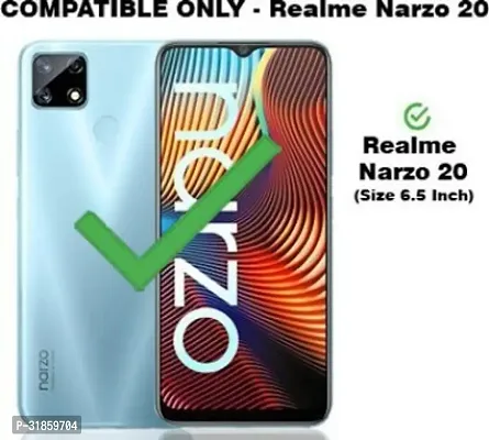 Gladly Flip Cover Compatible for Realme Narzo 20 Back Cover Soft Silicon Tpu Flip Cover Brown-thumb2