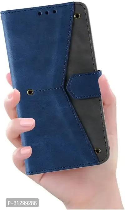 Flip Cover Compatible for Mi Redmi Note 10s Flip Cover Redmi Note 10s Back cover Mi Redmi Note 10 Flip Cover Redmi Note 10s mobile back cover Xiaomi Redmi Note 10s Flip Cover Executive Blue, Magnetic Closure-thumb5