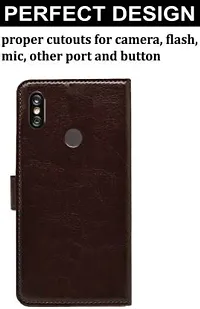 Flip Cover Compatible for Mi Redmi Note 5 Pro Flip Cover Stylish Girls Cover Boys Designer Cover Brown-thumb2