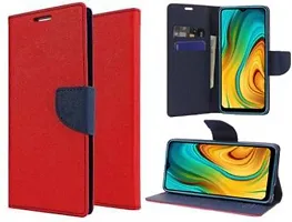 Gladly Flip Cover Compatible for Realme C3 Back Cover Soft Silicon Tpu Flip Cover Red-thumb2