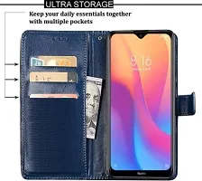 Flip Cover Compatible for Mi Redmi 8A Flip Cover Stylish Girls Cover Boys Designer Cover Blue-thumb4