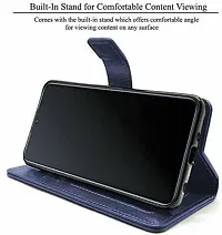 Gladly Flip Cover Compatible for Vivo Y200 5G Back Cover Soft Silicon Tpu Flip Cover Navy Blue-thumb2