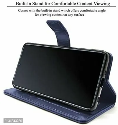 Gladly Flip Cover Compatible for Vivo Y200 5G Back Cover Soft Silicon Tpu Flip Cover Navy Blue-thumb3