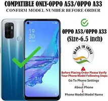 Gladly Flip Cover Compatible for  Oppo A53 Flip Cover Oppo A53 2020 Blue-thumb1