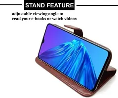 Flip Cover Compatible for Mi Redmi Note 8 Pro Flip Cover Stylish Girls Cover Boys Designer Cover Brown-thumb4