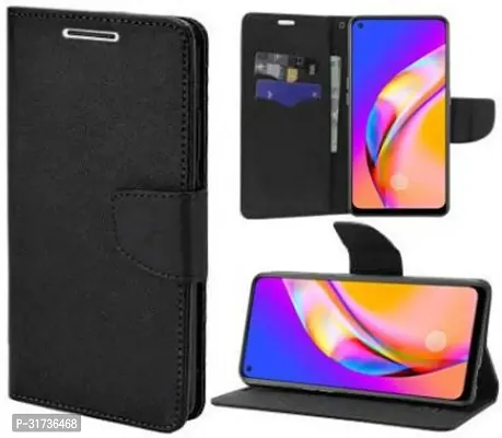 Gladly Flip Cover Compatible for  Oppo F19 Pro Plus Black-thumb3