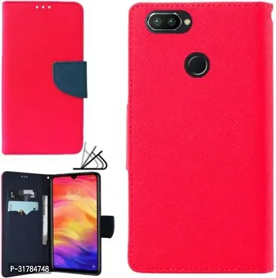 Gladly Flip Cover Compatible for Realme 2 Pro Back Cover Soft Silicon Tpu Flip Cover Pink-thumb2