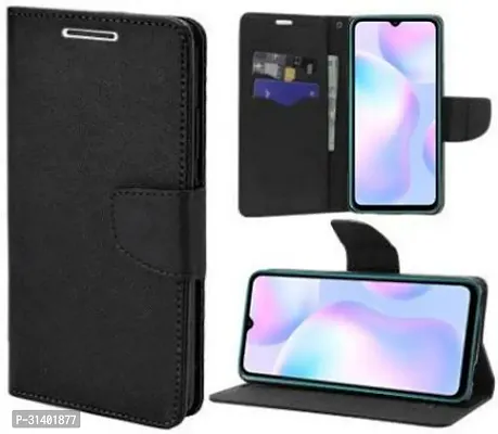 Flip Cover Compatible for Mi Redmi 9A Mobile Back Cover Mi  Redmi 9i Mobile Back Cover Mi  Redmi 9A Sport Mobile Back Cover Mi  Redmi 9i Sport Flip Cover Stylish Girls Cover Boys Designer Cover Black-thumb3